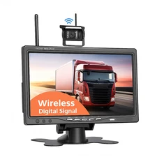 7" Wireless Backup Camera Monitor + Rear Camera HD Night Vision IP68 for Car RV