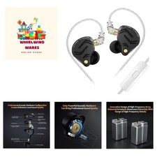 in Ear Monitor IEM with Mic, Wired Gaming Earbuds 5BA 1DD Hybrid IEM Headphon...