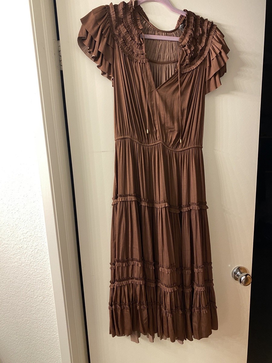 white christmas dresses Elie Tahari Black Silk Wrap Midi Dress main image 0