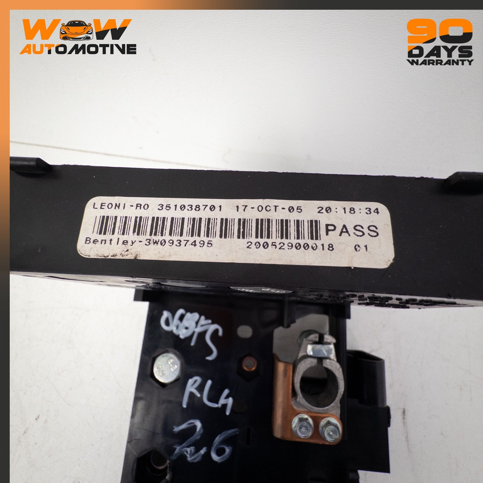 06-13 BENTLEY CONTINENTAL FLYING SPUR REAR BATTERY TERMINAL JUNCTION BLOCK OEM