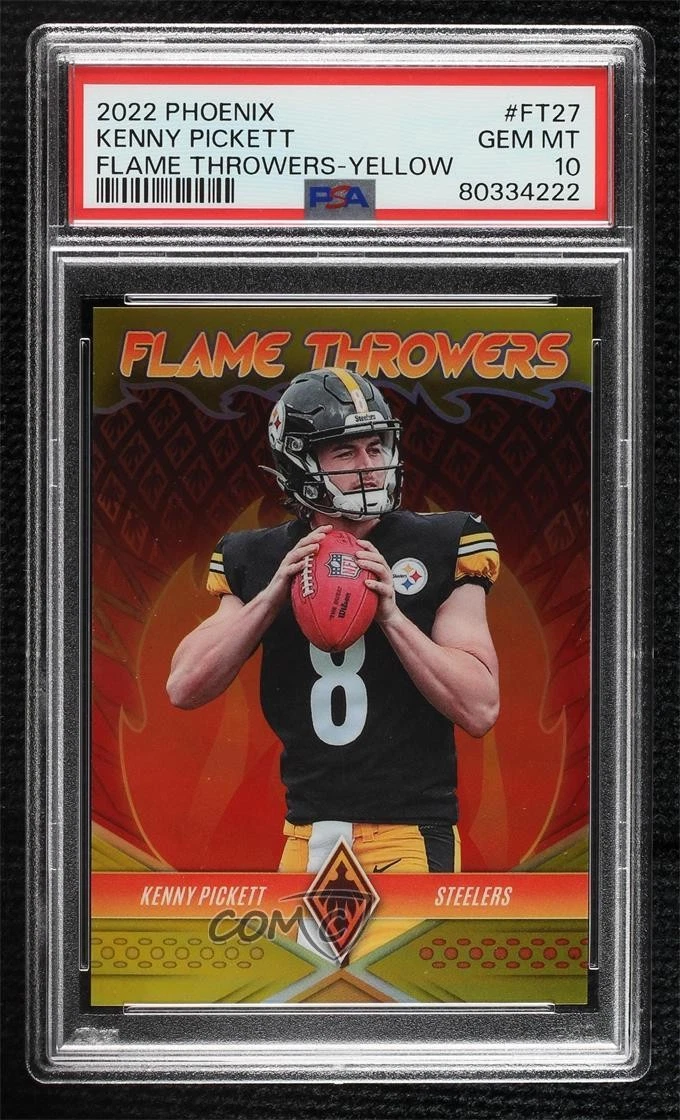 Kenny Pickett Panini Phoenix Flame Throwers #FT27 Yellow