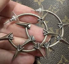 Edgy Spiked Hoop Earrings From VSA