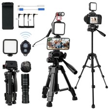 Vlogging Kit for iPhone, Android, Camera, Compatible with YouTube Starter Kit