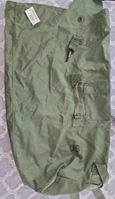 Vintage US Military Canvas Duffel Bag Army Navy Seabag OD Green couple marks