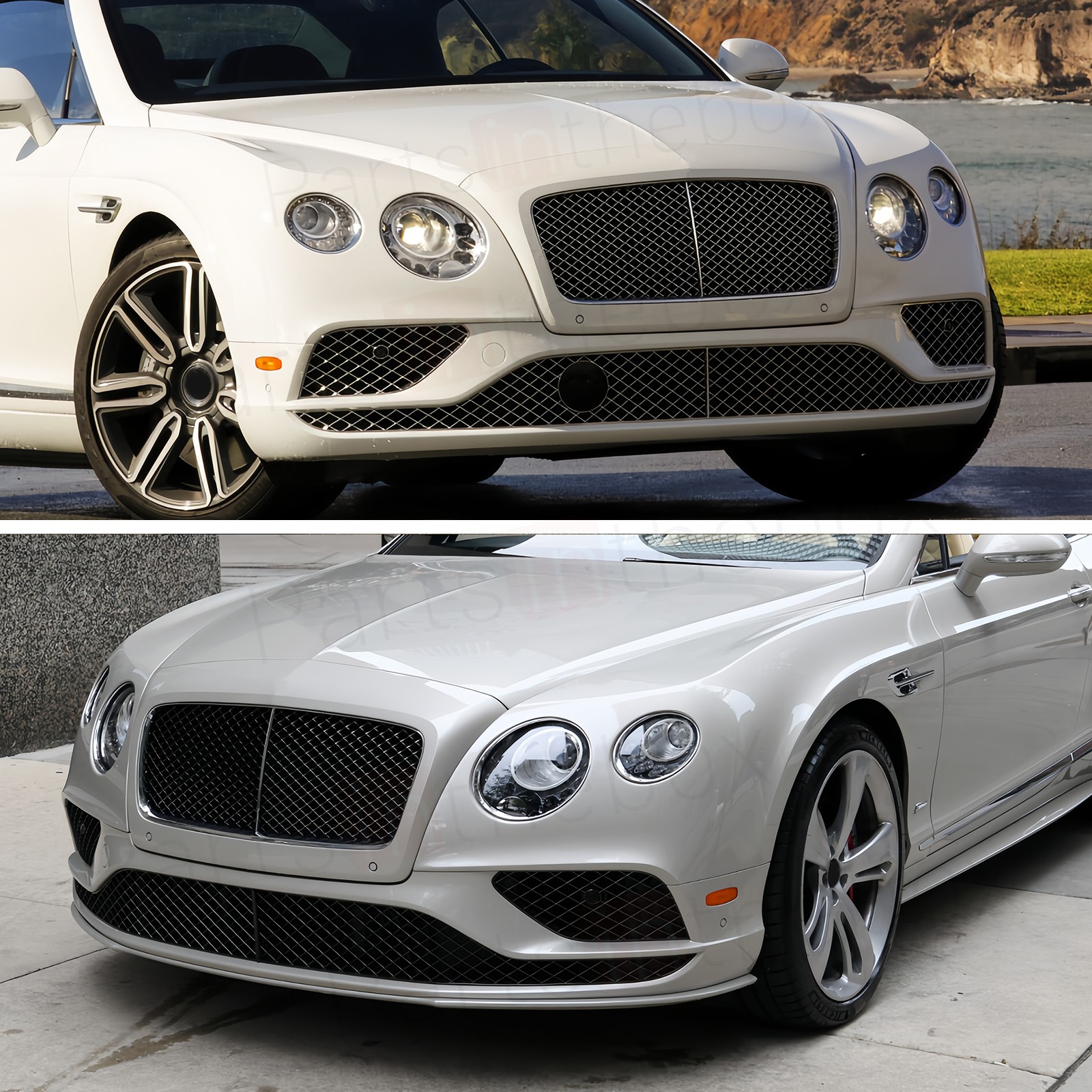 For 12-16 Bentley Continental GT GTC 3W3853651C Radiator Grille Surround Primed