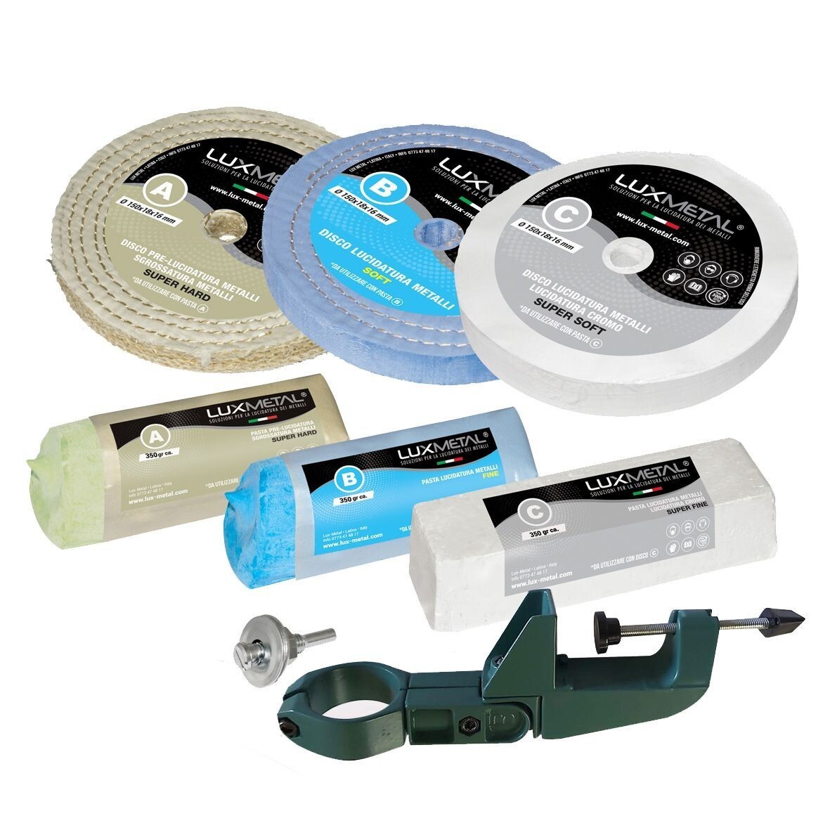 Lux Metal Kit Per Lucidare Pulire Carter Motore Forcella Di In