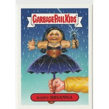 Rainy Rihanna #9a Garbage Pail Kids GPK Rihanna Umbrella