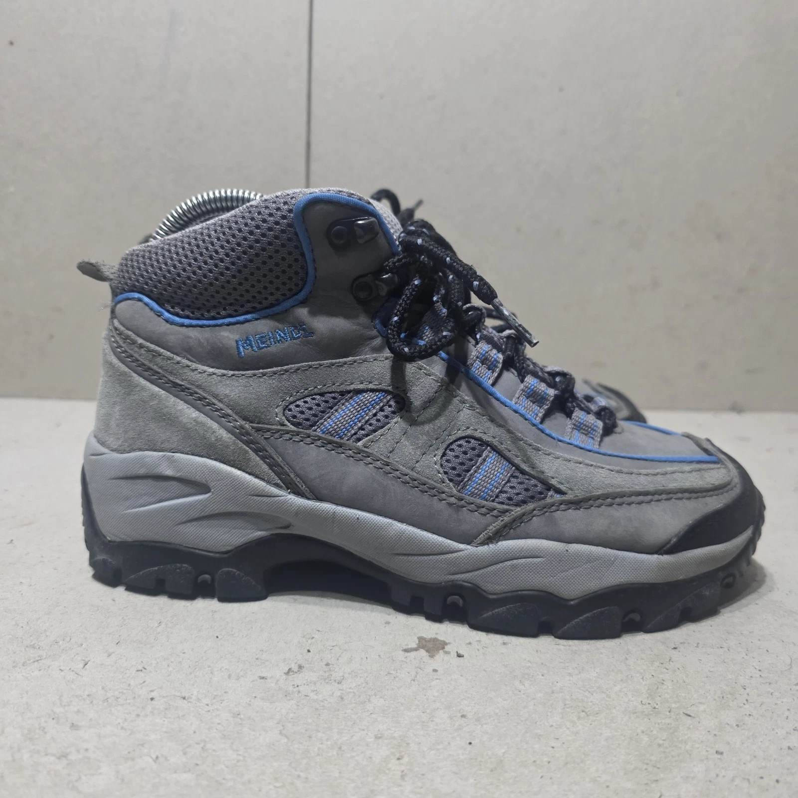 MEINDL WOMEN'S LEATHER HIKING CAMPING BOOTS GREY UK5 EU38