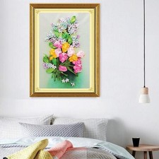 Band-Stickerei-Kits DIY Tulip Flower Painting Kit Gestempelter Kreuzstich