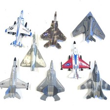 Vintage Lot Of 8 Metal Die Cast Toy Air Force Planes Fighter