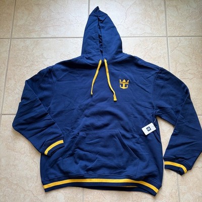 NWT $50 Royal Caribbean Hoodie Sweatshirt Navy Blue Men's Large