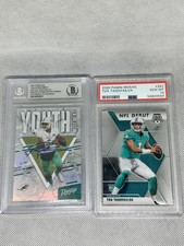 2020 MOSAIC Tua Tagovailoa ROOKIE + 2021 Prestige Youth Movement On Card AUTO. rookie card picture