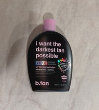 b.tan I Want The Darkest Tan Possible UV Tanning Bed Lotion x4000 Booster 12oz