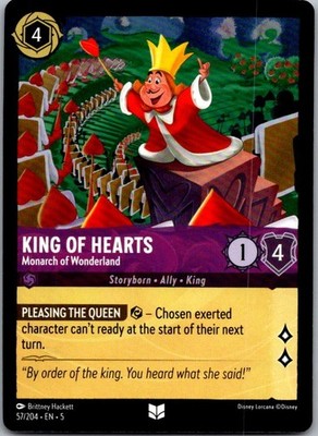 King of Hearts - Monarch of Wonderland Shimmering Skies 57/204 NM