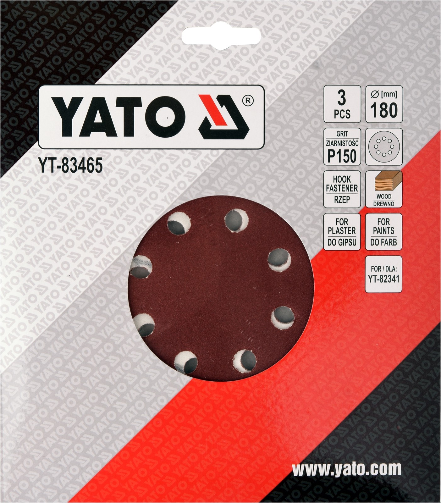 ✅Fits YATO NARZ�DZIA YT-83465 SAND PAPER FOR DRYWALL 180MM P150  ⭐UK Seller⭐