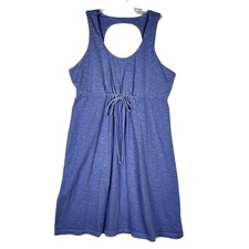 Fresh Produce Dress Women's XL Purple Scoop Back Cinch Waist Eco-Friendly Soft