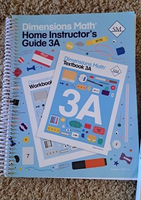 Dimensions Math Home Instructor's Guide 3A Singapore Math Spiral Read