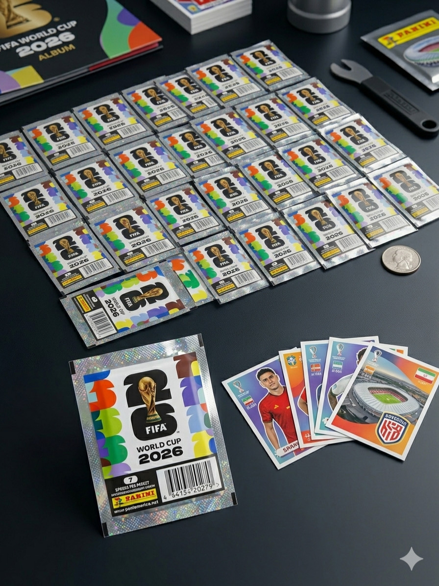 50 Panini FIFA World Cup 2026 Sticker Packs | 350 Stickers Total | Sealed & New view 2