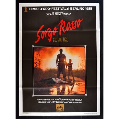 Werbeplakat Sorgo Rot Zhāng Yìmóu Gong Li Jiang WEN Teng Zhao Ping A260