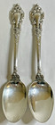 Set of 2 Sterling Silver 925 Lunt Eloquence Ornate Floral Vintage Spoons 90.7G — photo 1