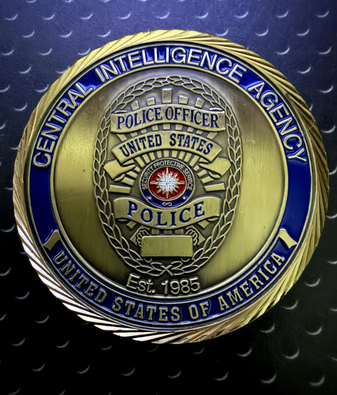 Central Intelligence Agency ( CIA) ~Security Police Officer Badge Challenge Coin