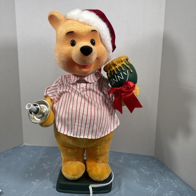 Vintage 1995 Disney Telco Motionette Winnie The Pooh In Pjs Christmas Animated