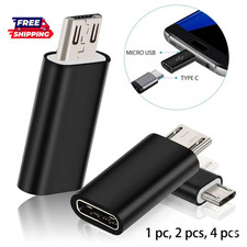 USB C Female to Micro USB Male Adapter Type C Charging Data Sync Converter Pack