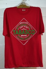 TABASCO T SHIRT SZ L MADE IN USA VINTAGE