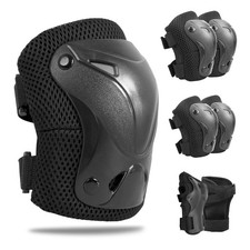 Roller Skate Pads Adult Knee And Elbow Pads For Roller Skating, Wrist Guards ...