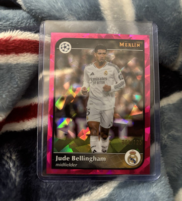 24-25 Topps Merlin Jude Bellingham Jersey # Match Pink Atomic 5/125 Real Madrid