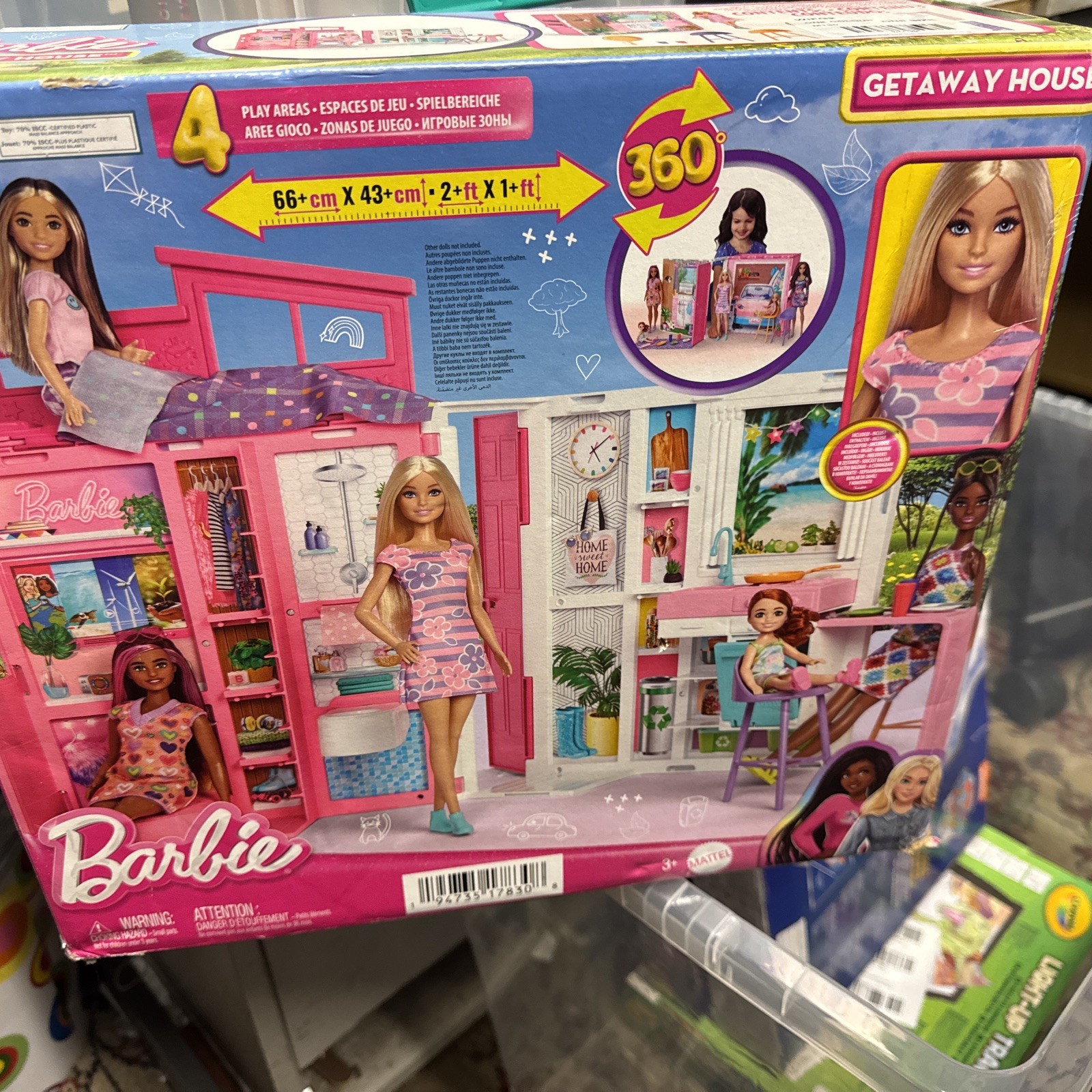 Mattel Barbie Getaway Dollhouse Playset with Doll and 11 Accessories Included