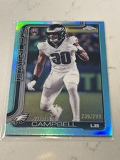 Topps Chrome 2025 Jihaad Campbell #366 Teal Refractor /299 Philadelphia Eagles