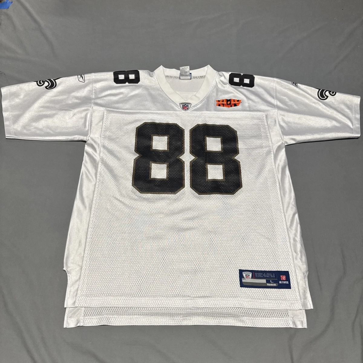 リーボック NFL セインツ チームロゴ ♯80 L USA古着 半袖 Tシャツ
