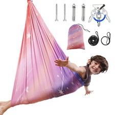 Sensory Swing for Kids Adults Double Layer Therapy Cuddle Swing Indoor  Outdoor
