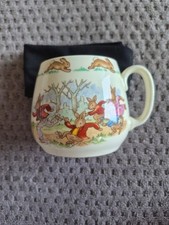 VINTAGE HARD TO FIND: BUNNYKINS "SKATING PARTY" CHILD S BONE CHINA MUG-PRISTINE