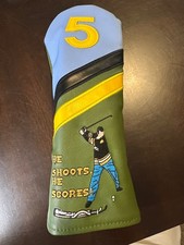 He Shoots, He Scores 5 wood head cover.
