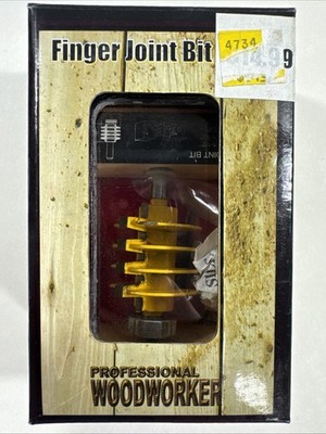 Professional Woodworker Finger Joint Bit Set - 1/4 Inch Shank DIY Woodworking
