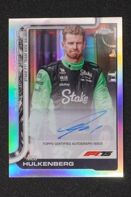 F21 2025 Topps Chrome - Nico Hulkenberg Auto Refractor CAC-HUL Stake F1