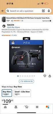 NACON Controller Esports Revolution Unlimited Pro V3 PS4 Playstation 4 / PC - Wi