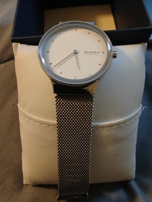 Skagen Denmark Menx Silver Dial Watch Steel Mesh Band  display picture 1