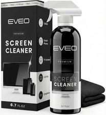 Streak-Free Screen Cleaner Spray Microfiber Cloth Kit - 200ml for All Devices