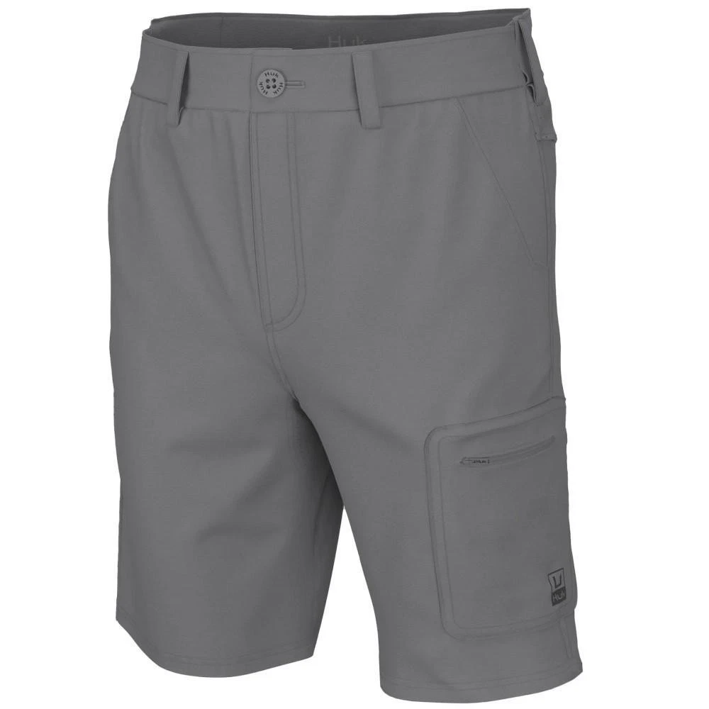 Huk Next Level 10.5 Inch Shorts Overcast Grey Medium Performance Comfort Wear
