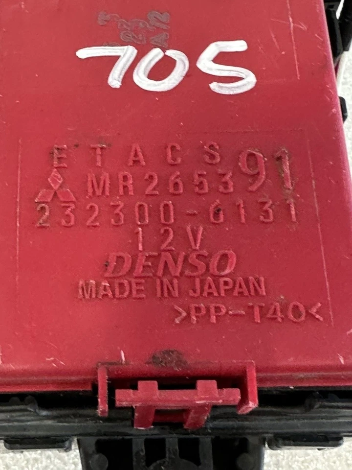 1999 MITSUBISHI MONTERO SPORT DASH FUSE RELAY BOX PANEL 3.0L A/T 4x2 MR265391 - Image 3 of 4