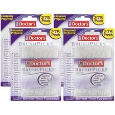 The Doctors BrushPicks Interdental Toothpicks 4 Pack of 275 Picks