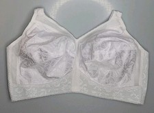 42DD Playtex 18 Hour Comfort Strap Full Coverage Wirefree Bra 4693 White