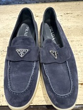 Prada St Tropez Suede Loafers Size 40