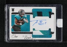 2021 Panini One Rookie 20/99 Travis Etienne Jr #42 Dual Patch Auto 1d3a