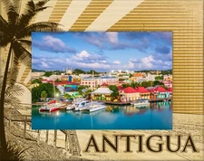 Antigua Laser Engraved Wood Picture Frame Landscape (5 x 7)