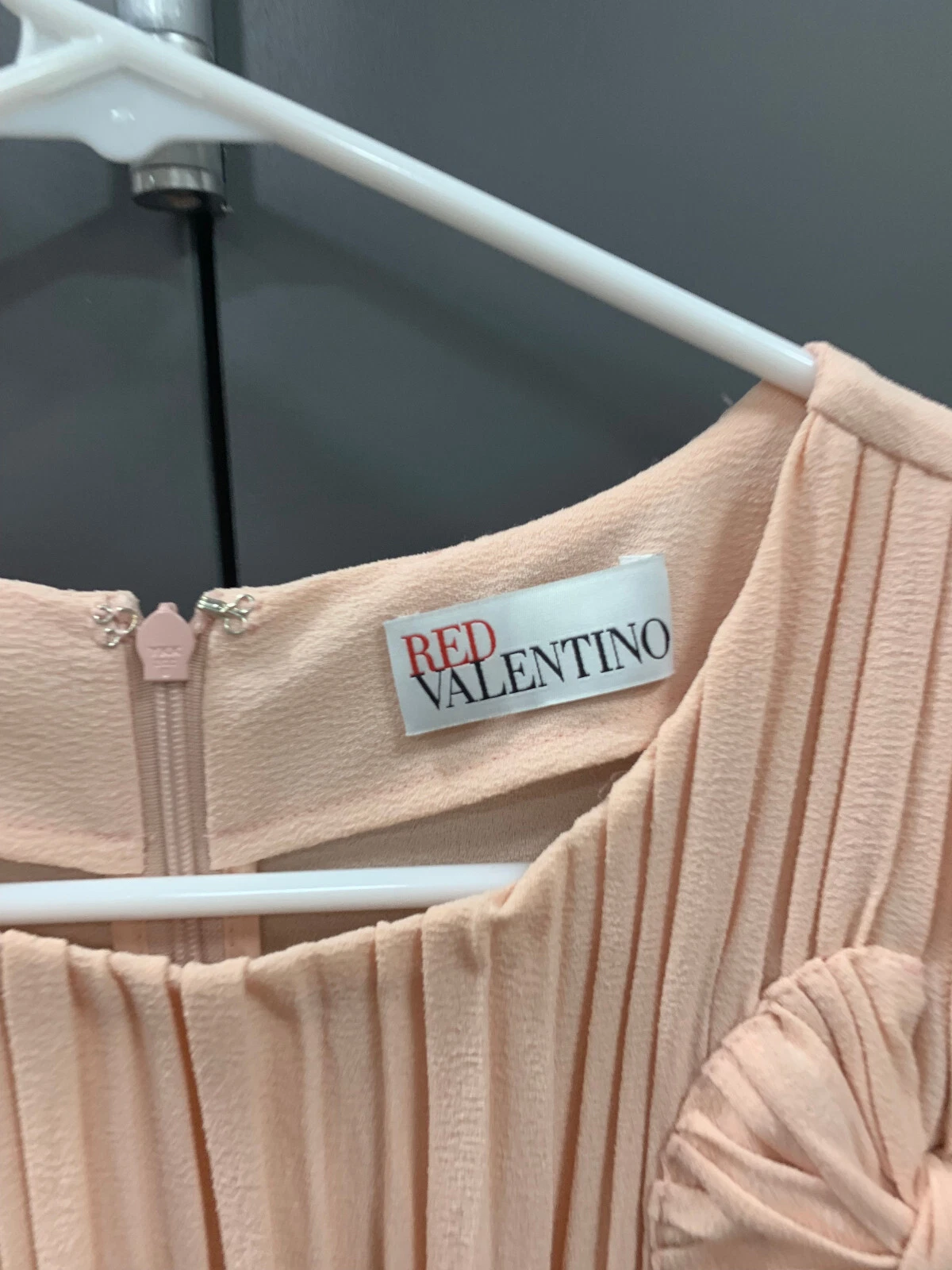 Abito '''Nuovo Senza Etichette'' Rosso Valentino Elegante Rosa Tg 44
