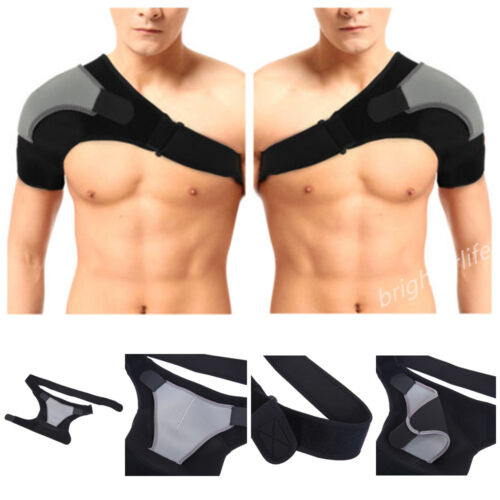 Neoprene Shoulder Support Straps Dislocation Injury Arthritis Pain Brace UK - Picture 1 of 15